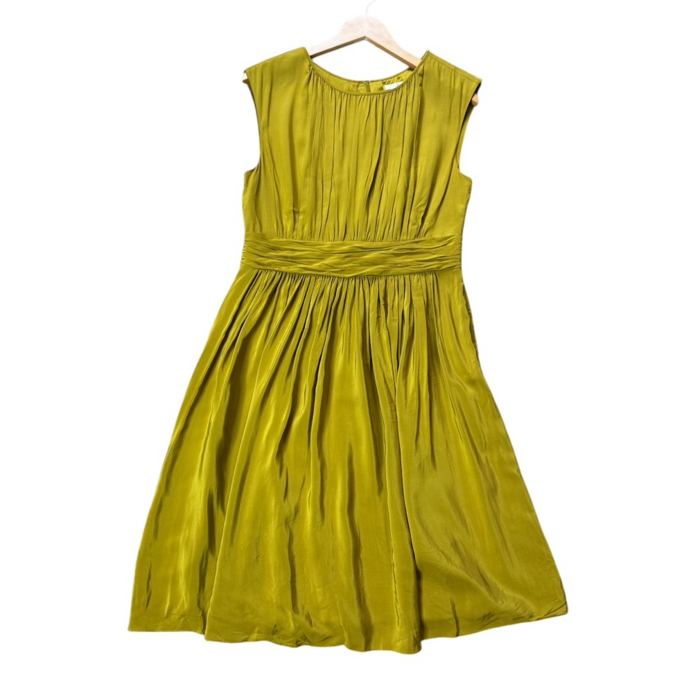 Boden Chartreuse Midi Dress